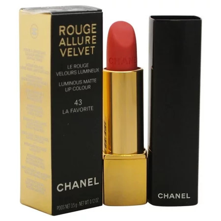 Rouge Allure Velvet Luminous Matte Lip Colour - # 43 La Favorite by Chanel for Women - 0.12 oz Lipst | Walmart (US)