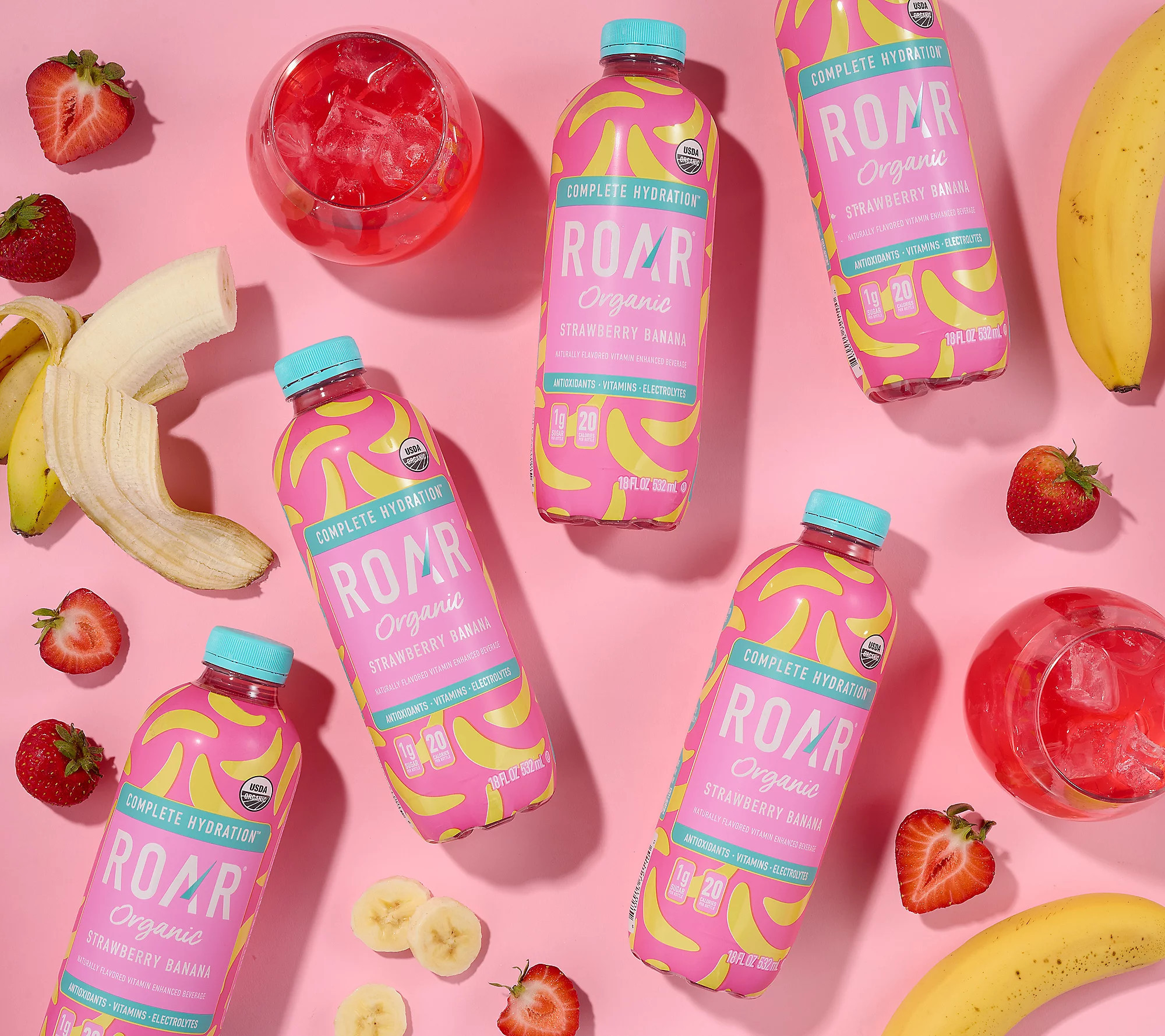 A-D Roar Organic(12)Bottles ElectrolyteBeverage Auto-Delivery | QVC