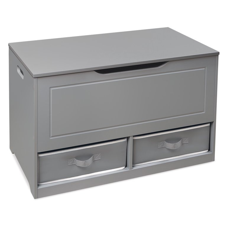 Badger Basket Kid's Up and Down Toy Box and Storage Bench 3.8 Cu ft. - Gray | Walmart (US)