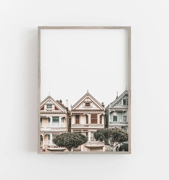 Painted Ladies Print, San Francisco Print, Victorian Houses Print, California Wall Art, DIGITAL D... | Etsy (US)