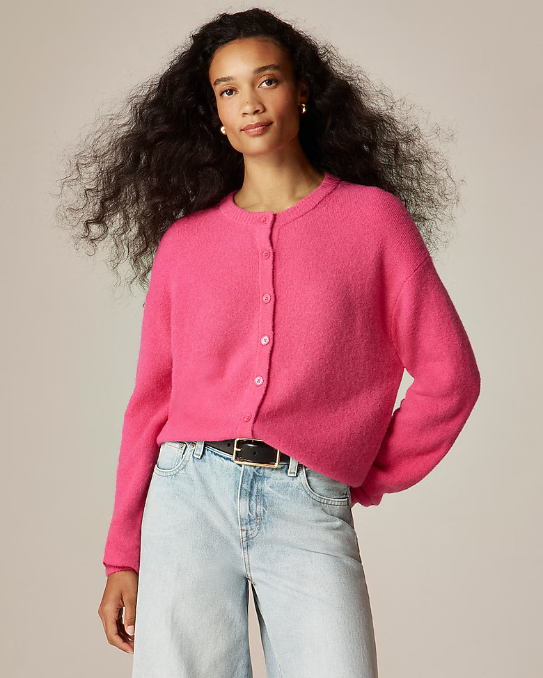 Supersoft bubble-hem cardigan | J. Crew US