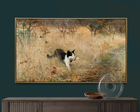 Samsung Frame TV Art  Vintage Landscape  Autumn Interior  - Etsy | Etsy (US)