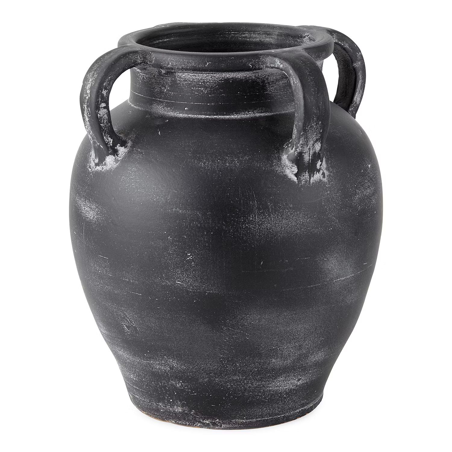 Linden Street 13" Black Terracotta Vase | JCPenney