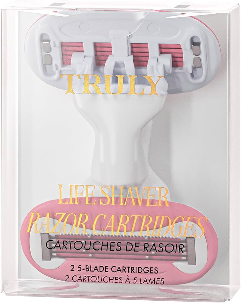 Truly Beauty Magnetic Razor Heads 2-Pack | Double-Bladed Refill Cartridges | Amazon (US)