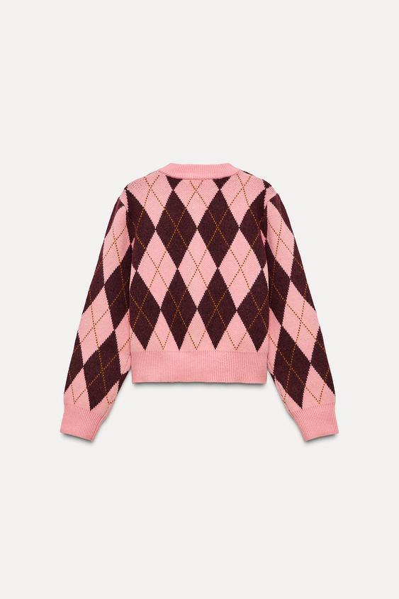 JACQUARD ARGYLE JACKET | Zara US