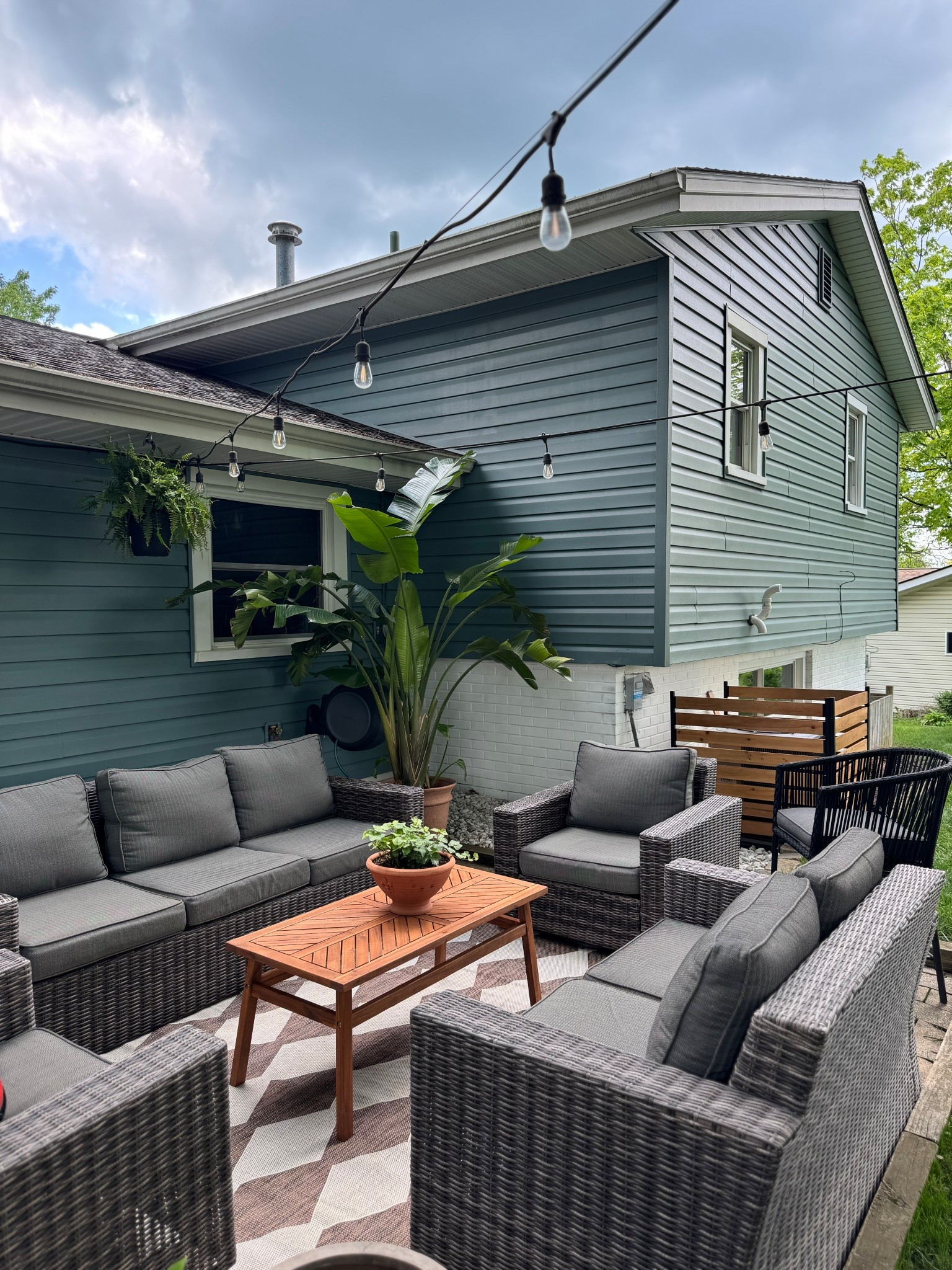 Linking our new coffee table, fence around our AC unit and the new rug! 🤍🤍

Patio, patio rug, patio table, wooden table, paneled fence, Amazon finds, target rug, summer patio 

#LTKFindsUnder100 #LTKSeasonal #LTKHome