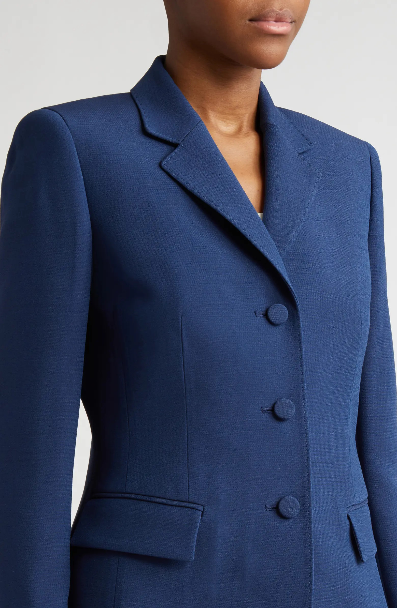 Academy Wool & Silk Crepe Blazer | Nordstrom