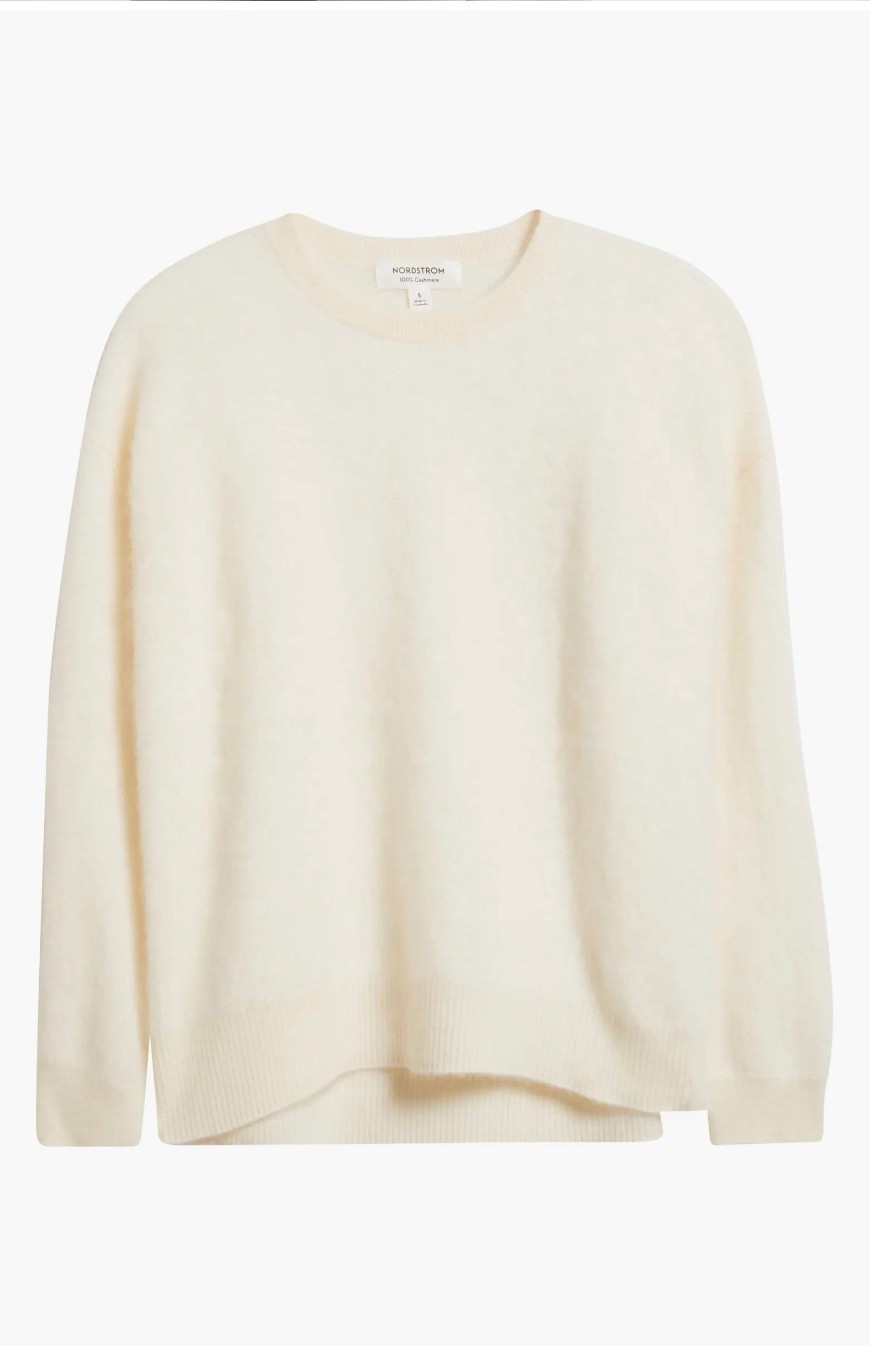 A refined cashmere sweater with a bit of a carefree slouch perfect for winter coziness #LTKover50