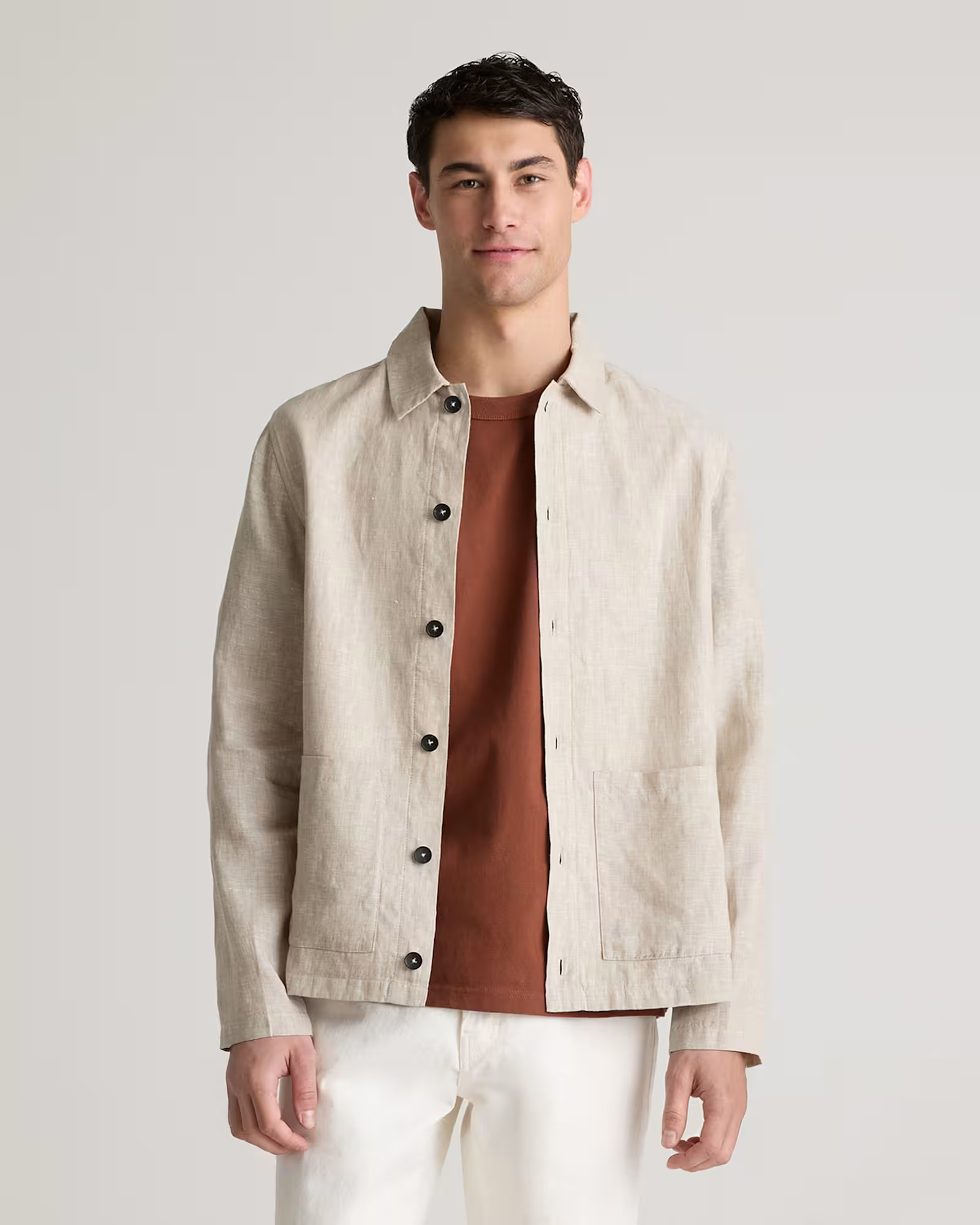 100% European Linen Shirt Jacket | Quince