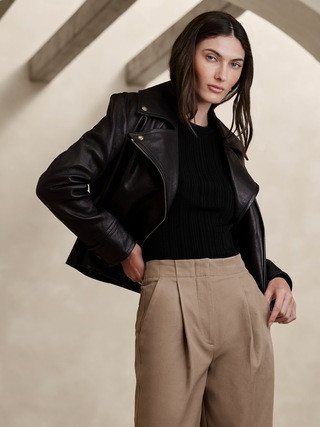 Hannah Ribbed Crew-Neck Sweater | Banana Republic (US)