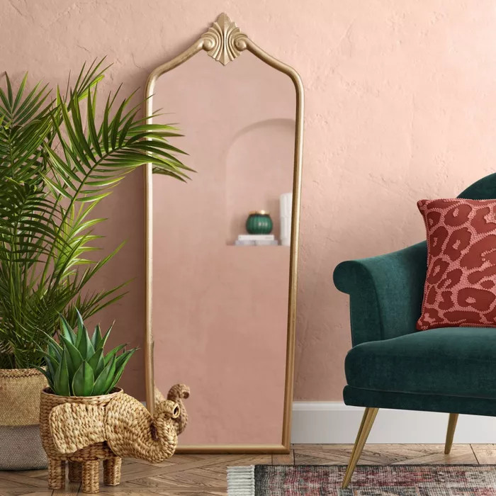 Floor Gilded Decorative Wall Mirror Gold - Opalhouse™ | Target