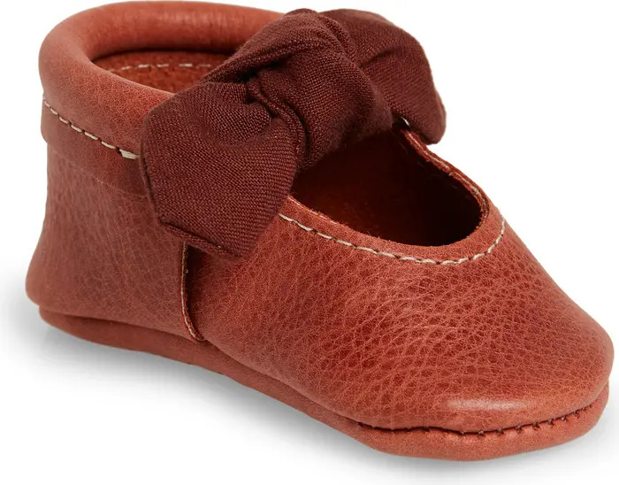 Knotted Bow Crib Shoe | Nordstrom