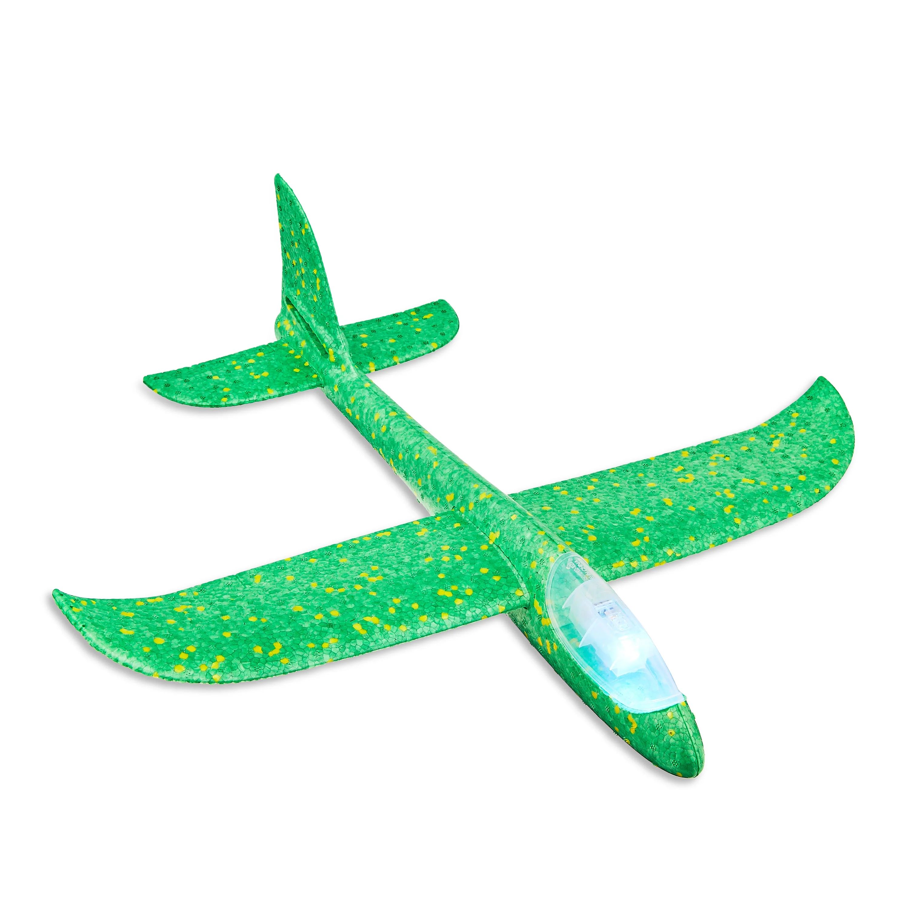 Easter Light-Up Green Foam Glider Plane Party Favor by Way To Celebrate - Walmart.com | Walmart (US)