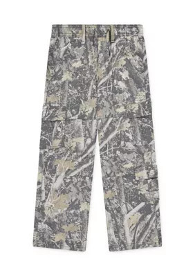 abercrombie kids Kids baggy cargo rumpled planweave pants, 13-14 | Belk