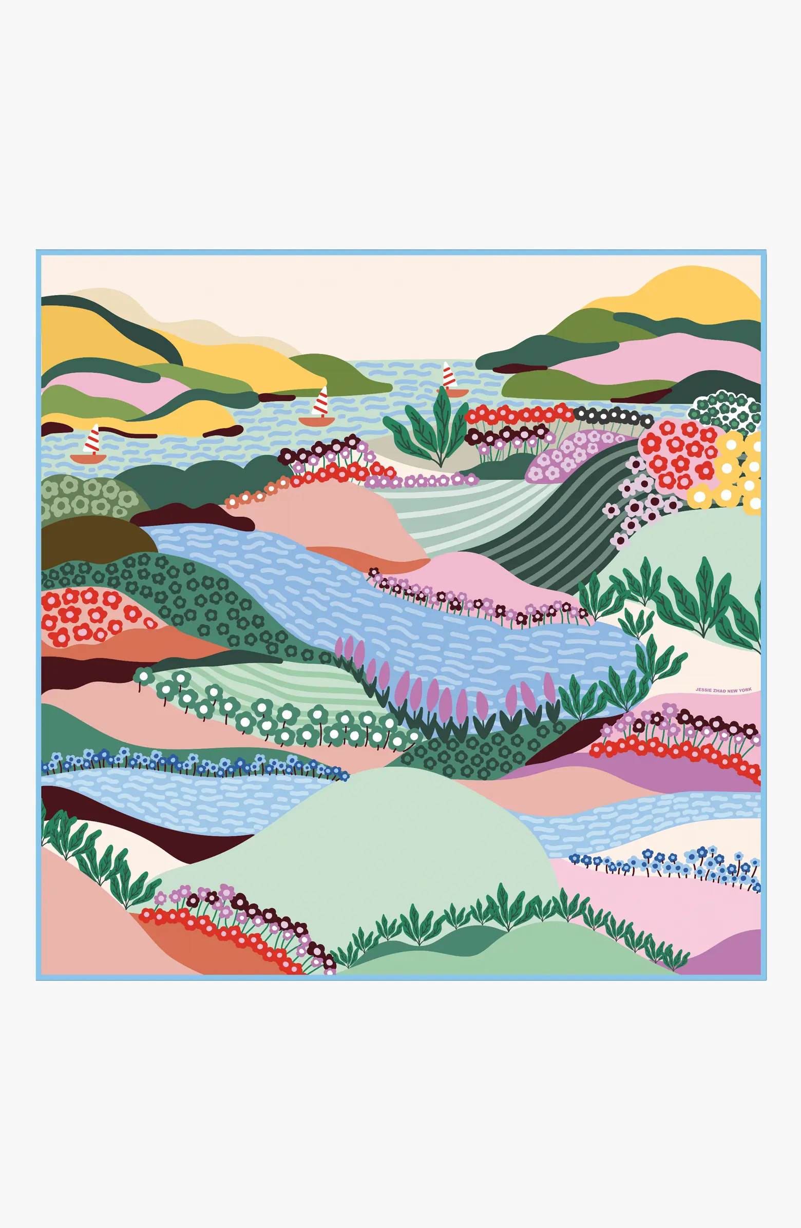 Double Sided Silk Scarf Of Summer | Nordstrom