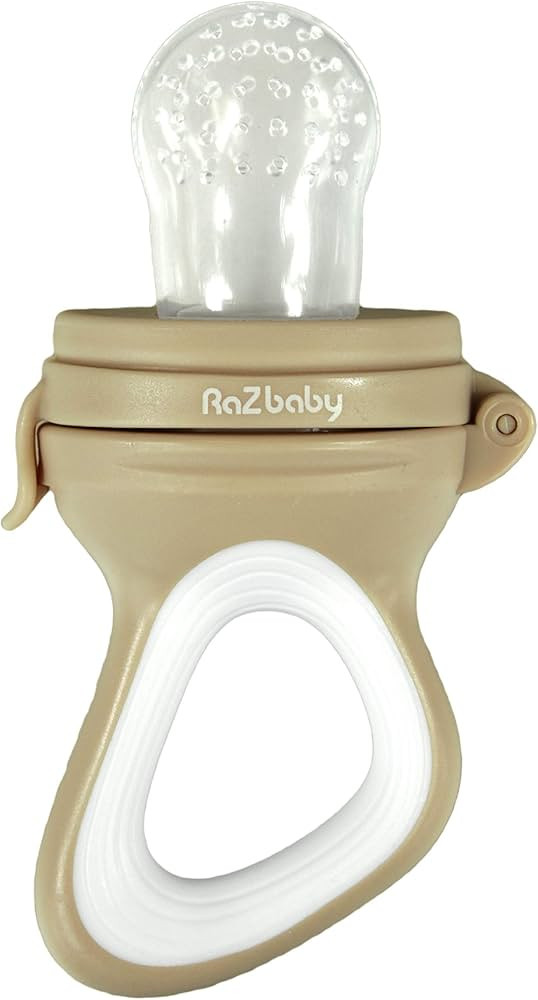 RaZbaby Baby Fruit Feeder/Food Feeder Pacifier, Infant Teething Toy Teether 6M+, Add Baby's Favor... | Amazon (US)