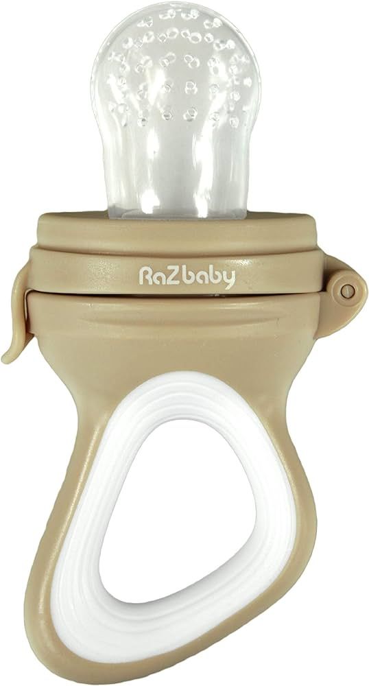 RaZbaby Baby Fruit Feeder/Food Feeder Pacifier, Infant Teething Toy Teether 6M+, Add Baby's Favor... | Amazon (US)
