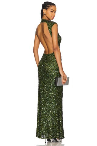 Emma Maxi Dress in Dark Olive | Revolve Clothing (Global)