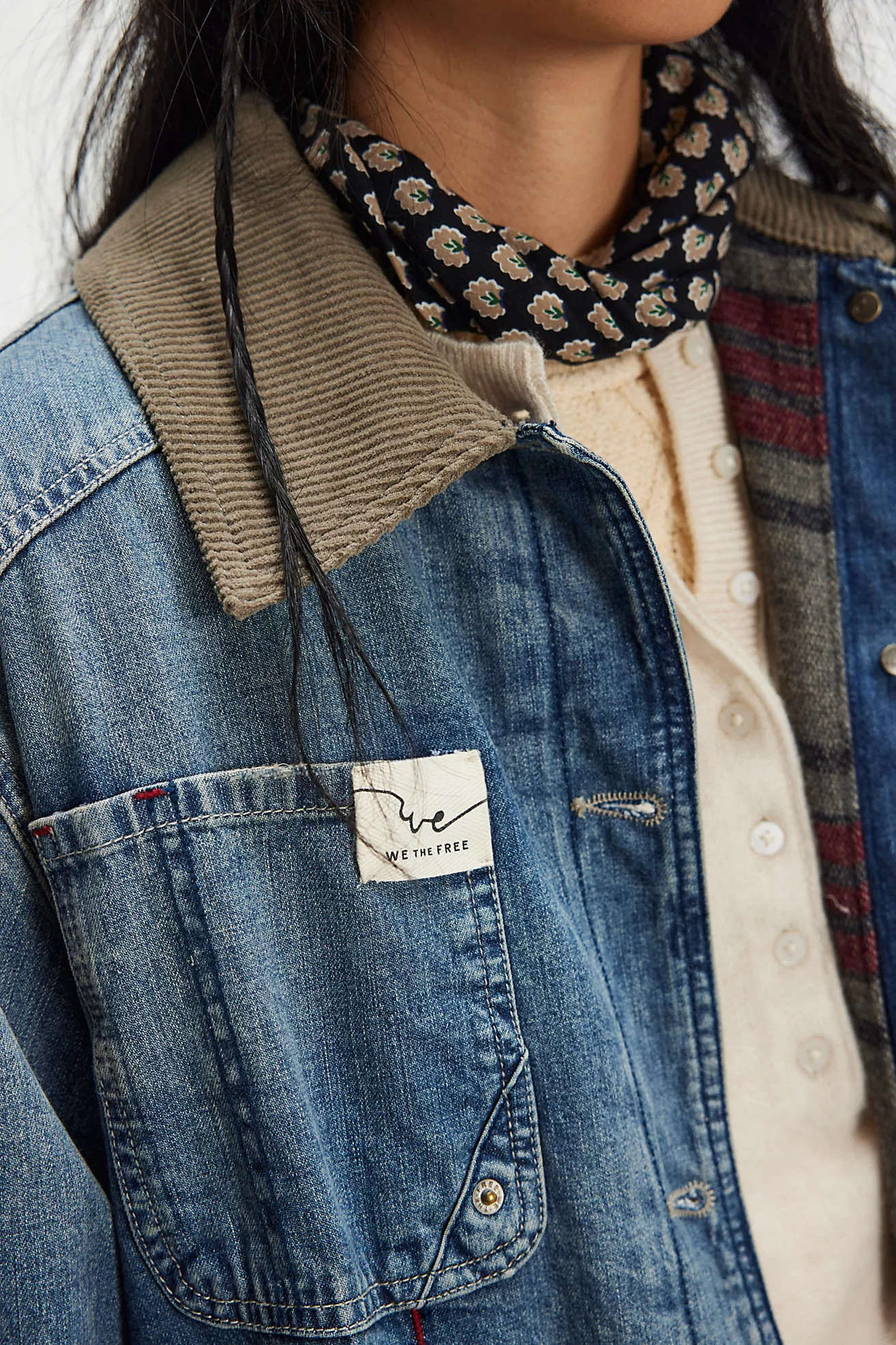 We The Free Sweet Talk Denim Barn Coat | Free People (Global - UK&FR Excluded)