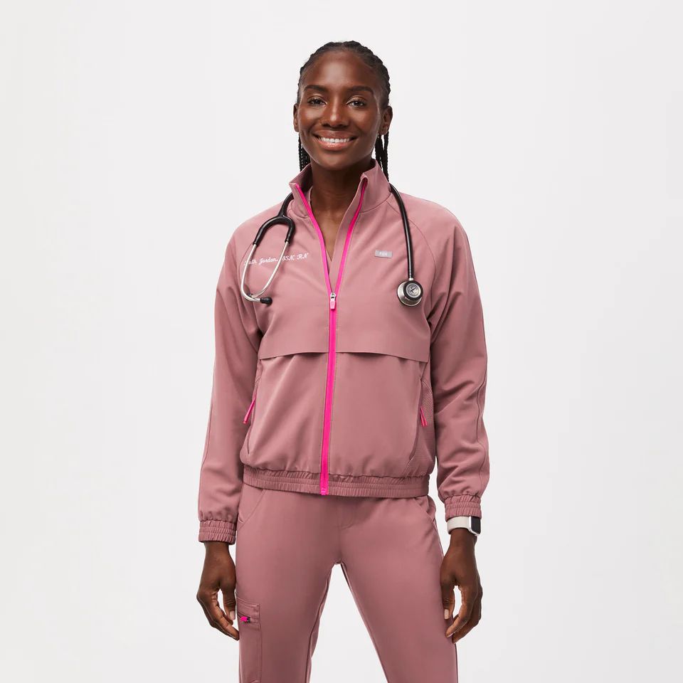 Women’s Sydney Performance Scrub Jacket - Mauve · FIGS | FIGS