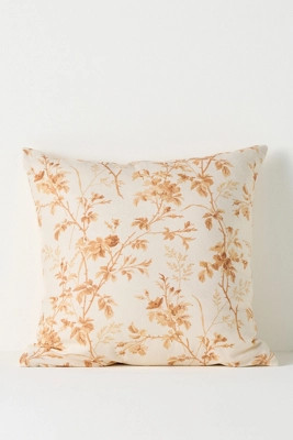 Emmett Cotton Printed Floral Pillow | Anthropologie (US)