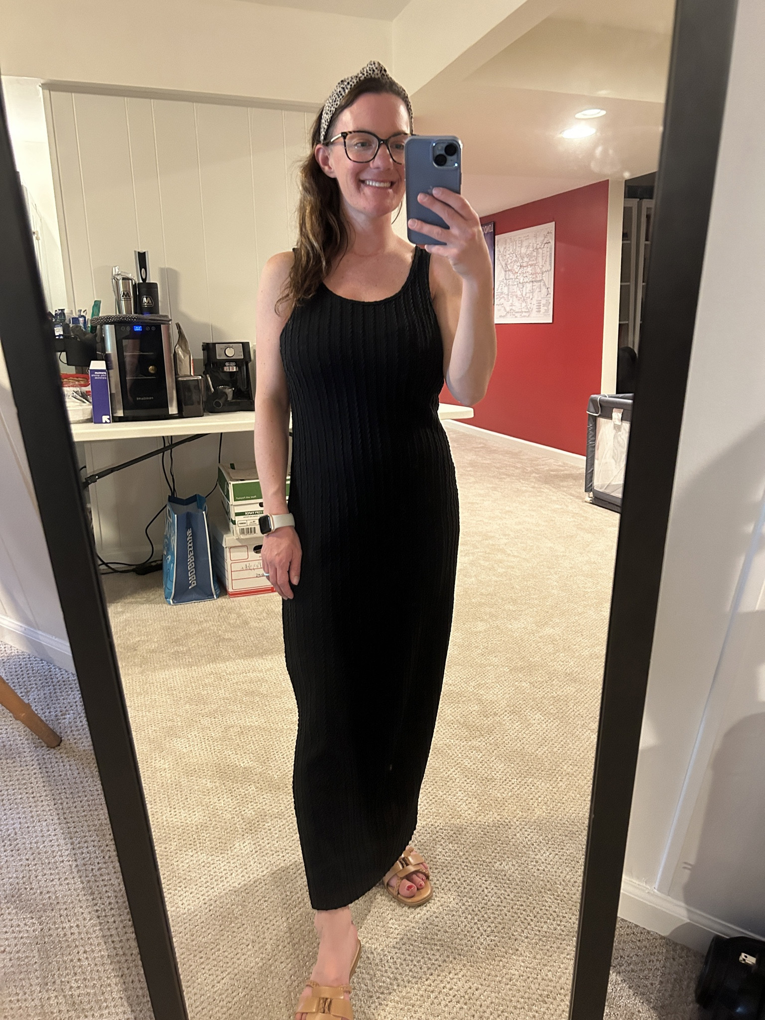 The black maxi dress teacher ootd you need! 🖤 

I wore this dress through pregnancy because it’s super stretchy and bump-friendly & I can still wear it comfortably to work (it’s not stretched out all all) 🙌🏼 

#LTKworkwear #LTKstyletip #LTKbump