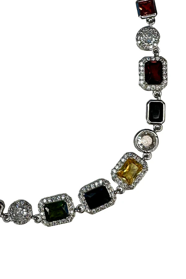Venetian Gem Choker - Silver | BAACAL Limited, LLC