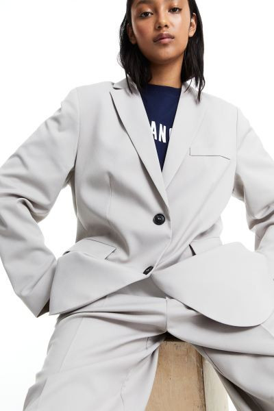 Dress Pants | Grey Dress Pants | Grey Work Pants | Work Outfit Midsize | Summer Outfits 2023 | H&M (US + CA)