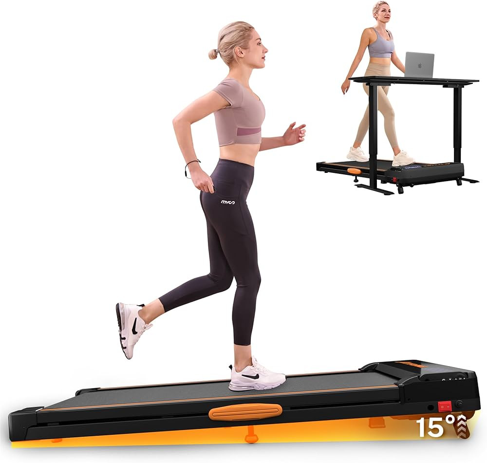 Walking Pad Treadmill with Incline, Under Desk Treadmills, Portable Treadmill for Home Office, Wa... | Amazon (US)