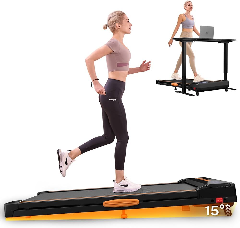 Walking Pad Treadmill with Incline, Under Desk Treadmills, Portable Treadmill for Home Office, Wa... | Amazon (US)