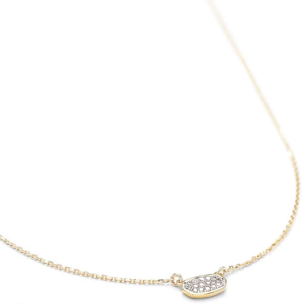 Kendra Scott White Diamond Marisa Pendant Necklace in 14k Gold, Fine Jewelry for Women      
 whi... | Amazon (US)