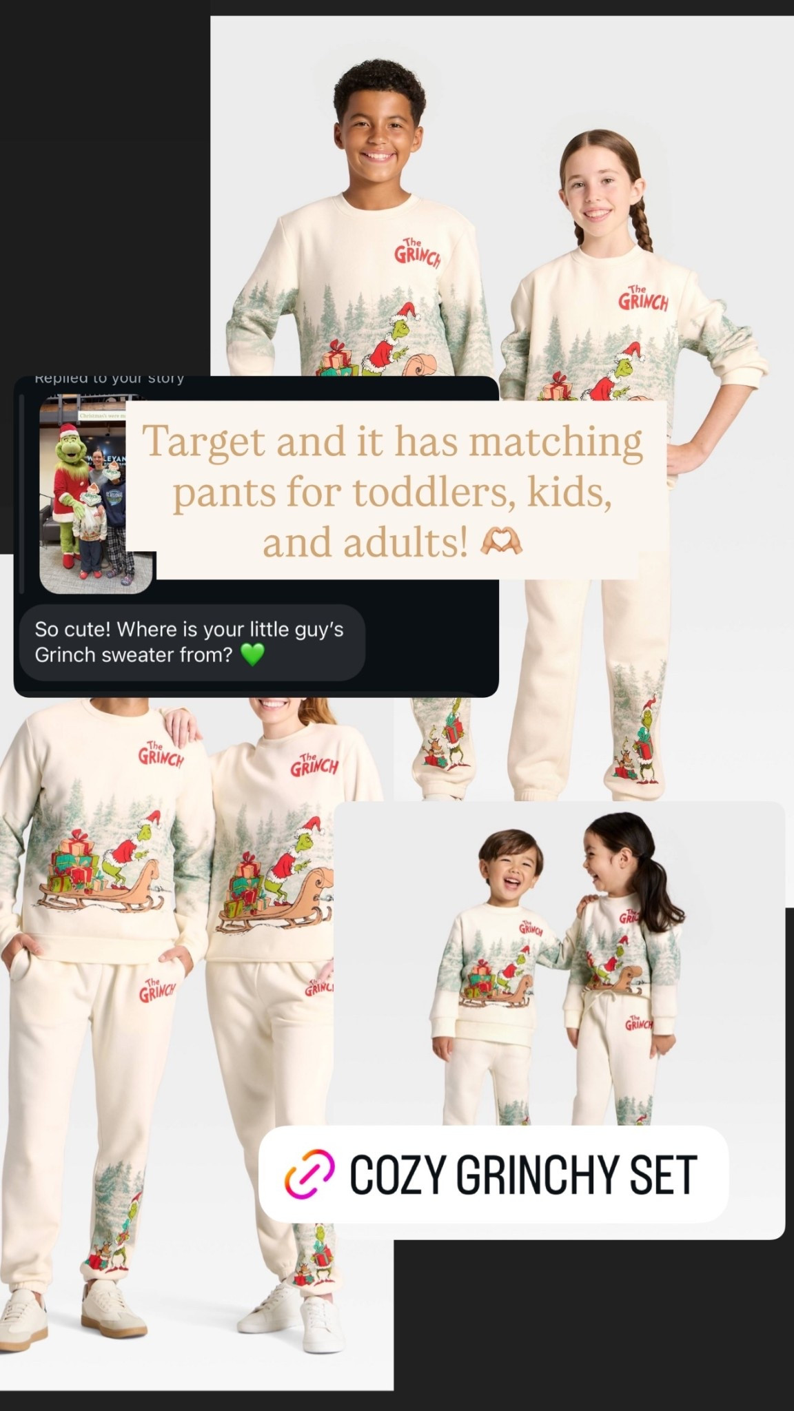 Target and it has matching pants for toddlers, kids, and adults! 🫶🏼