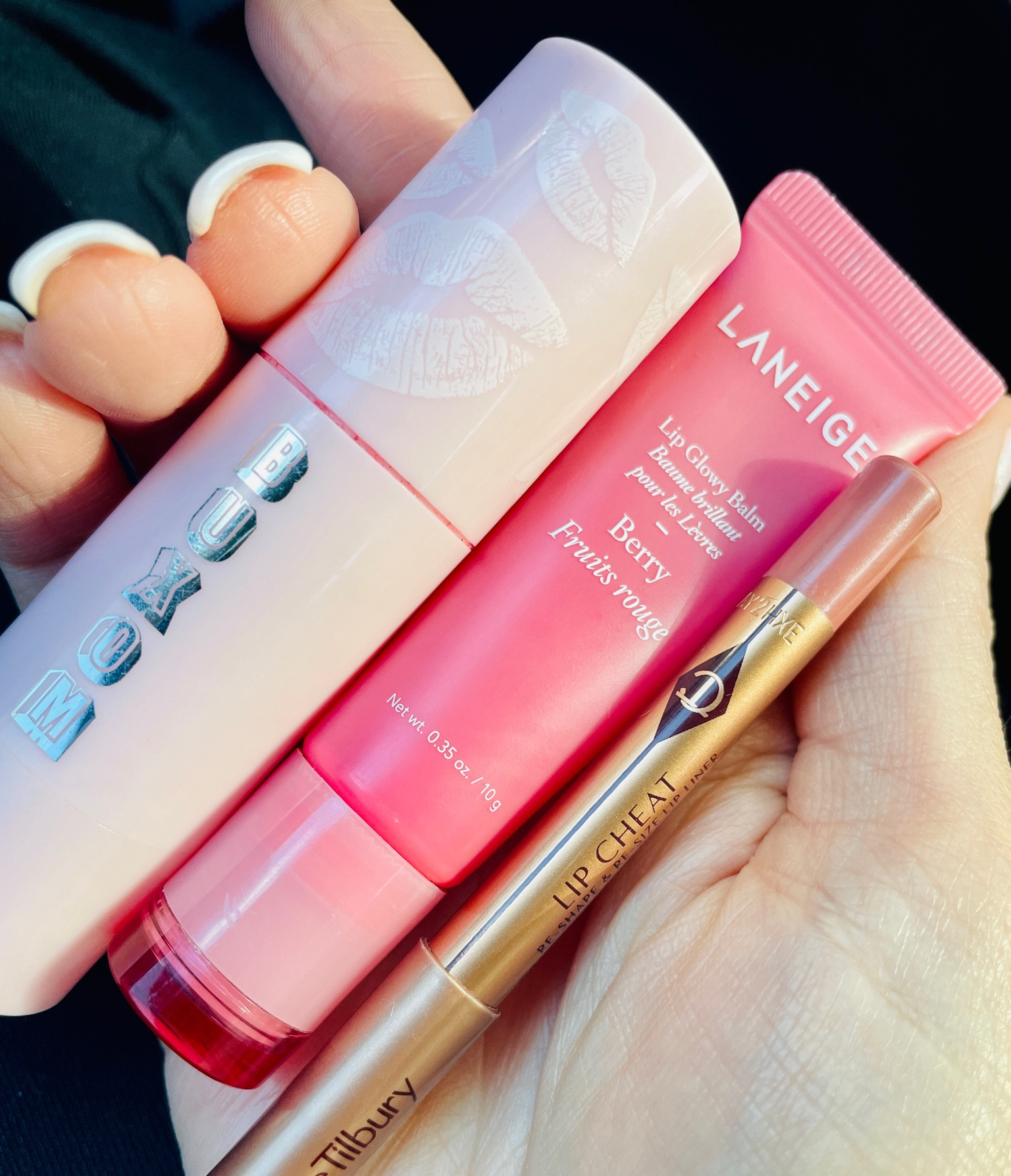 My go to everyday lip lately! 💋 
- Buxom Powerplump lip balm in the Big O
- Laneige lip glowy balm in Berry 
- Charlotte Tilbury pillow talk lip liner 

Ulta, sephora, lip combo, lip gloss, lip plumper 

#LTKHoliday #LTKbeauty #LTKGiftGuide