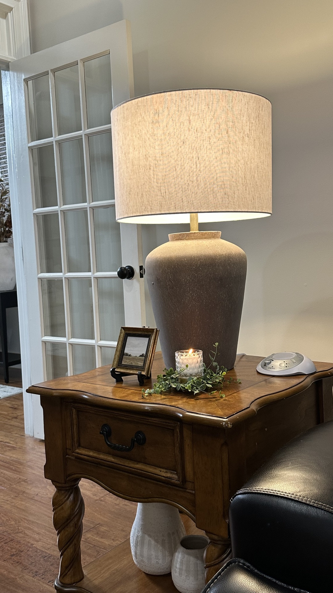 I'm officially obsessed with the warm tones in this new end table lamp! It's neutral enough for any season, but the subtle warm hues make it so cozy for fall.

#LTKHome