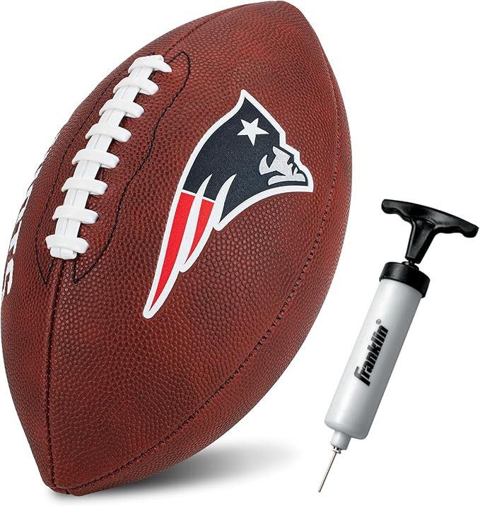 Franklin Sports NFL New England Patriots Football - Youth Junior Size Football for Kids - Officia... | Amazon (US)