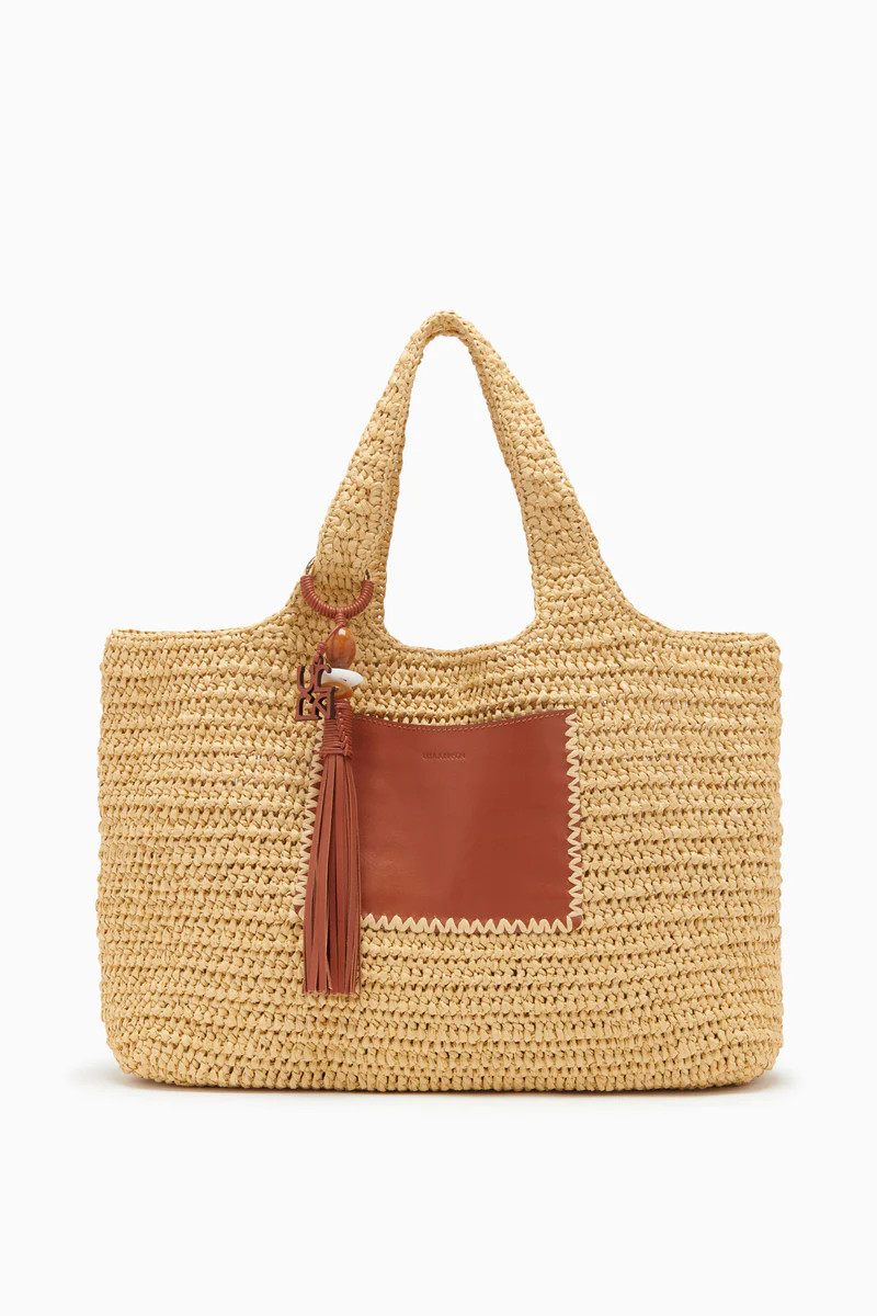 Raffia and Leather Tote | Ulla Johnson