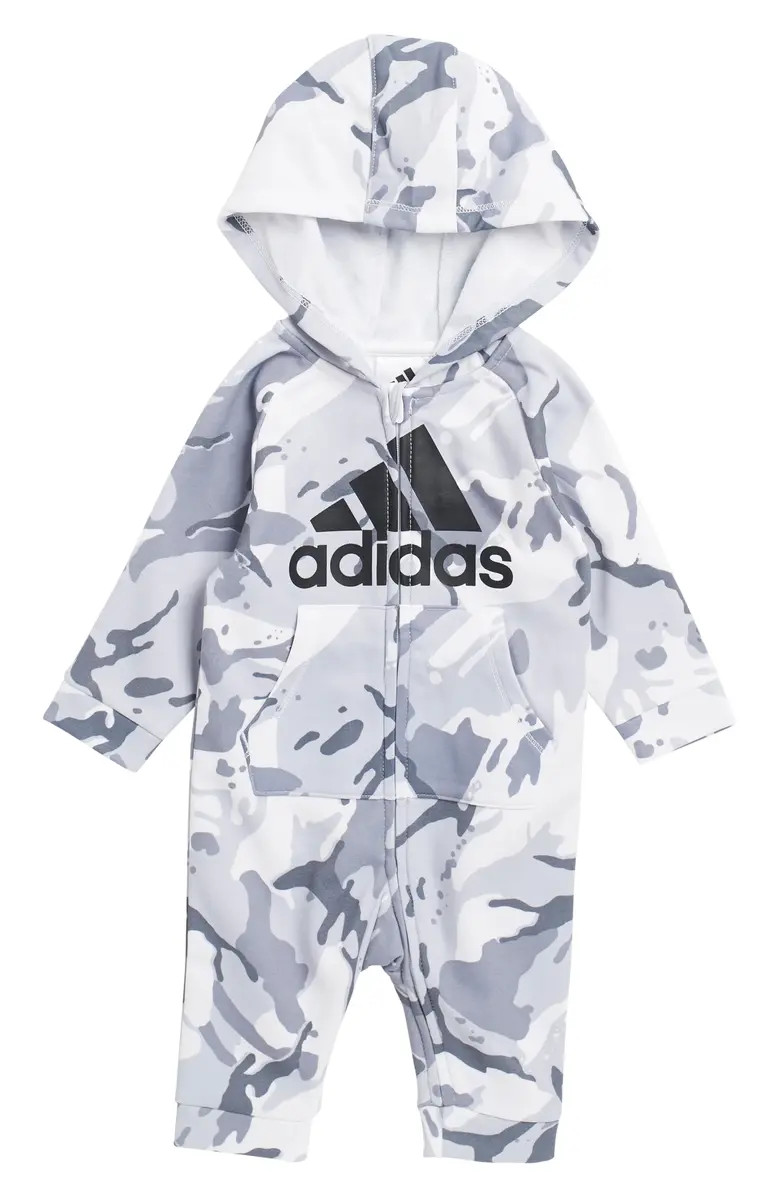 adidas Camo Priint Hooded Fleece Coverall | Nordstromrack | Nordstrom Rack