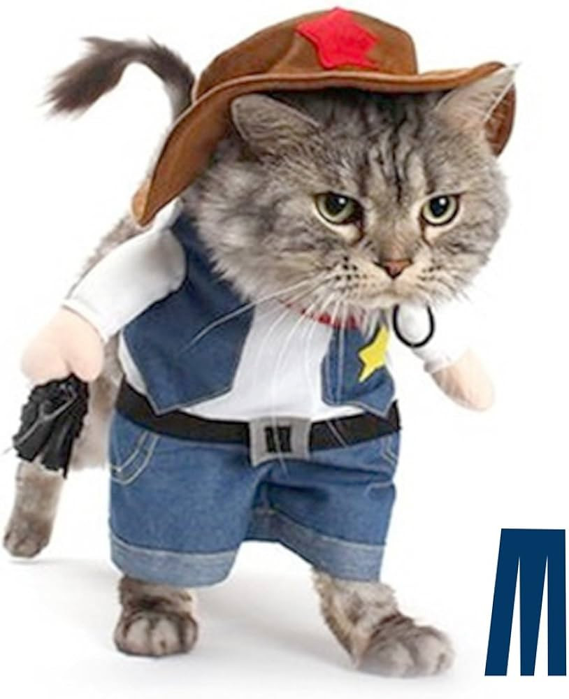 Mikayoo Pet Dog Cat Halloween Costumes,The Cowboy for Party Christmas Special Events Costume,West... | Amazon (US)