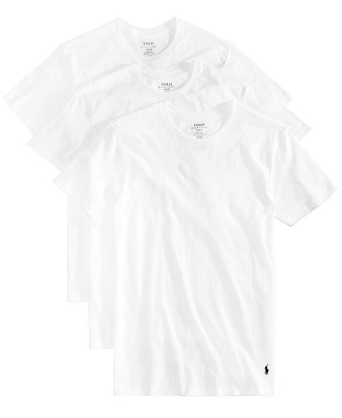 Polo Ralph Lauren Men's Slim Fit Classic Cotton 3pk Undershirts & Reviews - Underwear & Socks - M... | Macys (US)