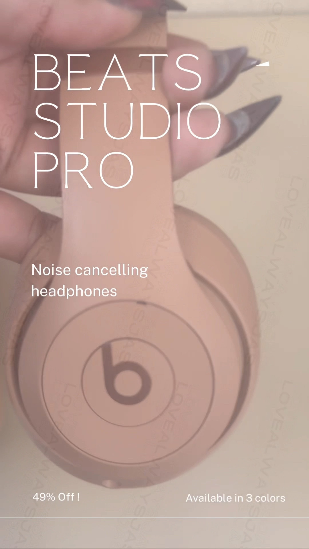 Beats by Dre for $179 ! Get them before they’re gone !

Regularly $350. Beats Studio Pro was completely reengineered to be the most powerful and precise over-ear headphones ever made. With noise cancellation and 40 hours of battery life. Available in 3 colors !

#LTKTravel #LTKSaleAlert #LTKActive
