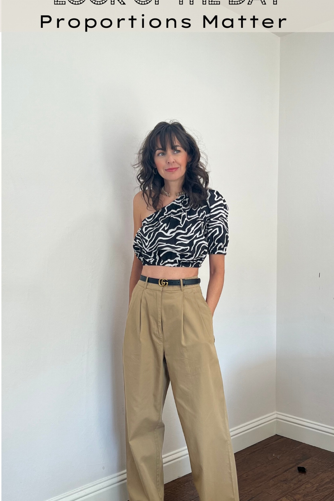 Haute Mama Look Of The Day
#stylisttip try a cropped top with wide full length pants 