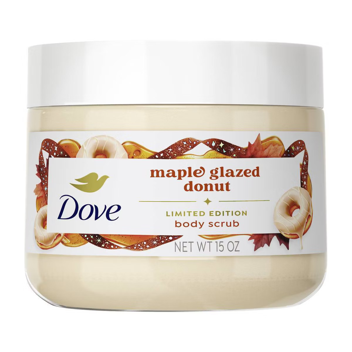 Dove Beauty Limited Edition Fall Holiday Treat Body Scrub - Maple Glazed Donut - 15oz | Target