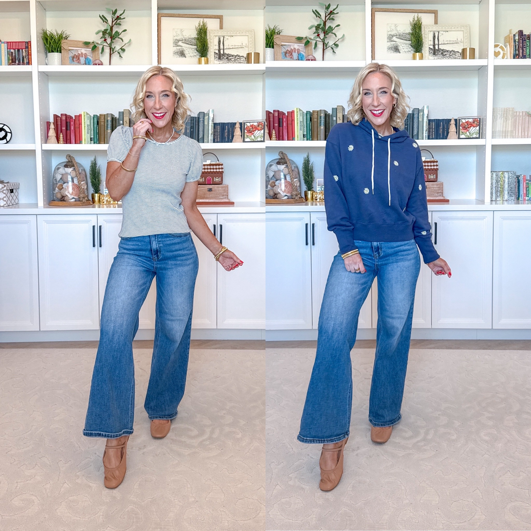 Walmart unboxing 

* Wide Leg Jeans - size 25. 

Crewneck Top w/ Short Puff Sleeves - size XS. $12. 4 colors. 

Cropped Embroidered Pullover Hoodie - size Small. $24. 3 colors. 

 

#LTKFindsUnder50 #LTKSeasonal #LTKOver40