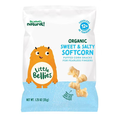 Little Bellies Organic Sweet & Salty Softcorn Baby Snacks - 1.25oz | Target