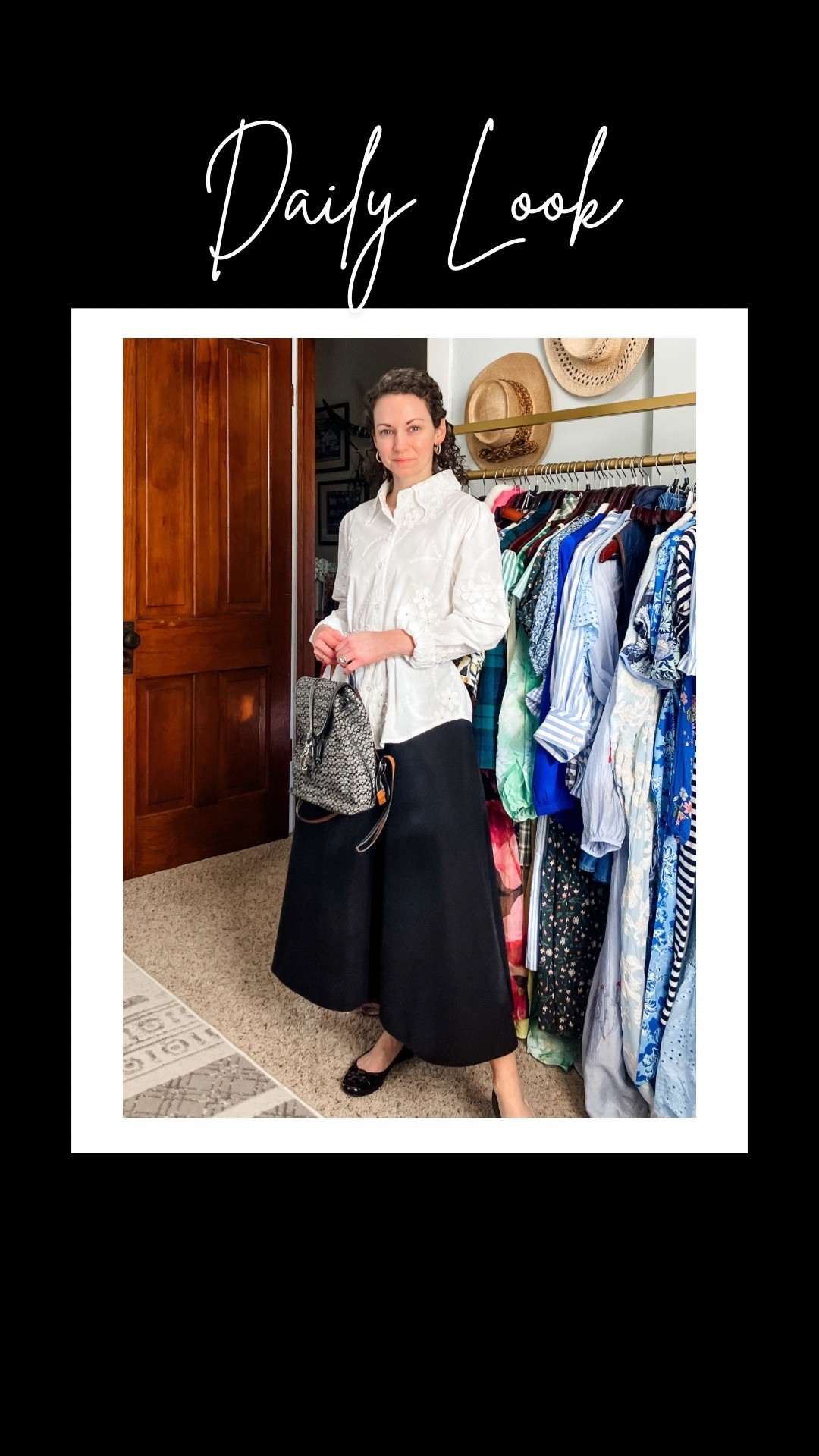 A classic black and white outfit for spring!
White cotton top from @chicwish 
Black skirt from Amazon. 
Gold braided earrings are old, linking similar. 
Black ballet flats are old from 
White belt from Amazon. 
Tory Burch, linking similar. 
Petite outfit. Spring outfit. Parisian outfit. Modest outfit. 

#LTKgrwm #LTKootd #LTKdayinmylife