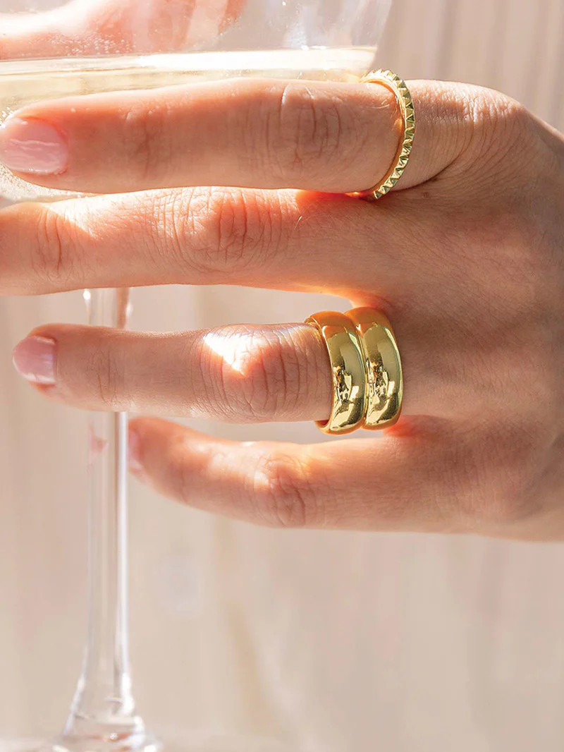 Bold Chunky Stacked Statement Ring in Gold | Uncommon James | Uncommon James