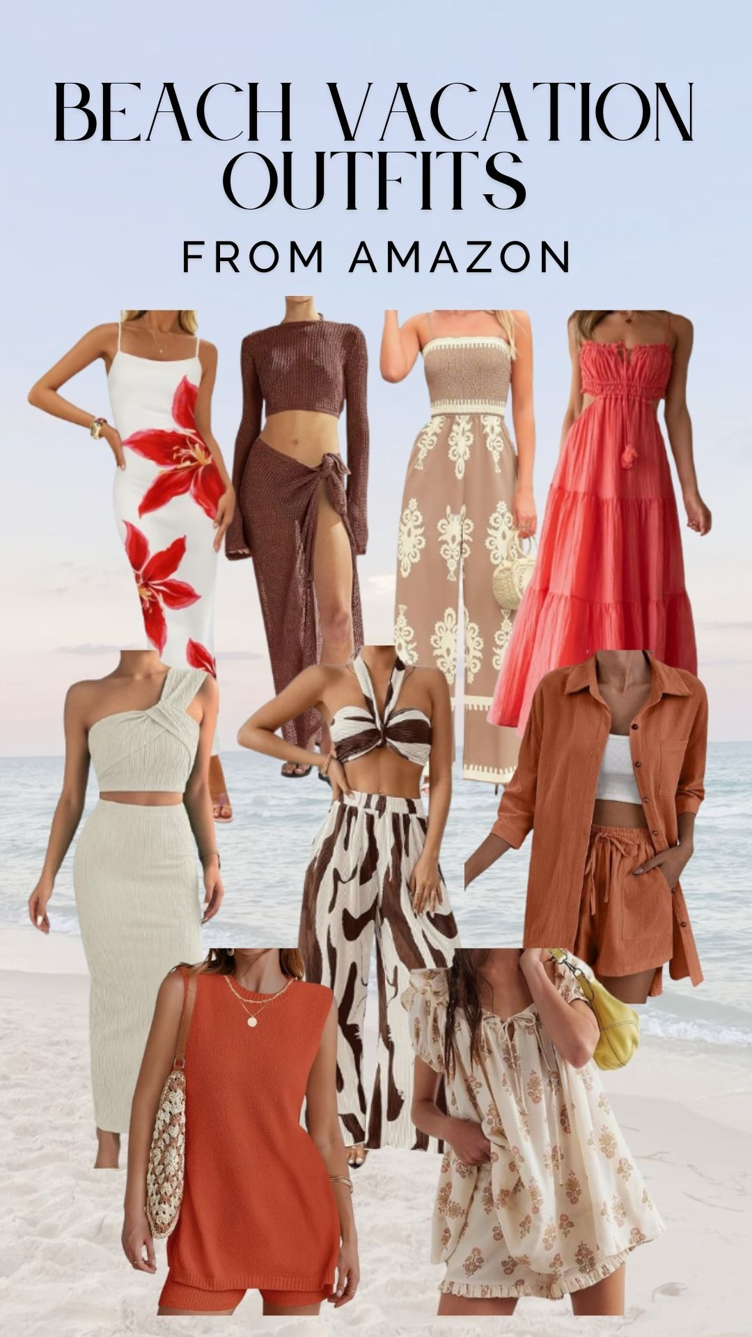 Beach Vacation Outfits | Amazon Finds | Amazon Style | Beach Outfits | Vacation Outfits | Swimsuit Coverup | Flowy Dresses | Coastal Style | Natural Outfits | Summer Outfit Inspiration 

#LTKSummerEdit #LTKSwim #LTKTravel