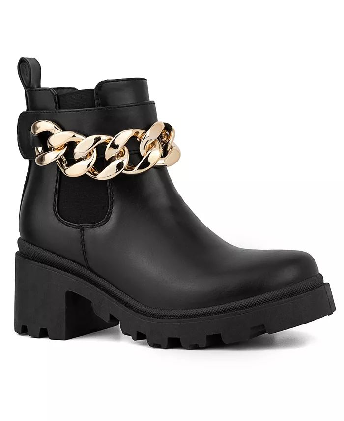 Sugar Women's Favorite Round Toe Combat Booties with Chain & Reviews - Booties - Shoes - Macy's | Macys (US)