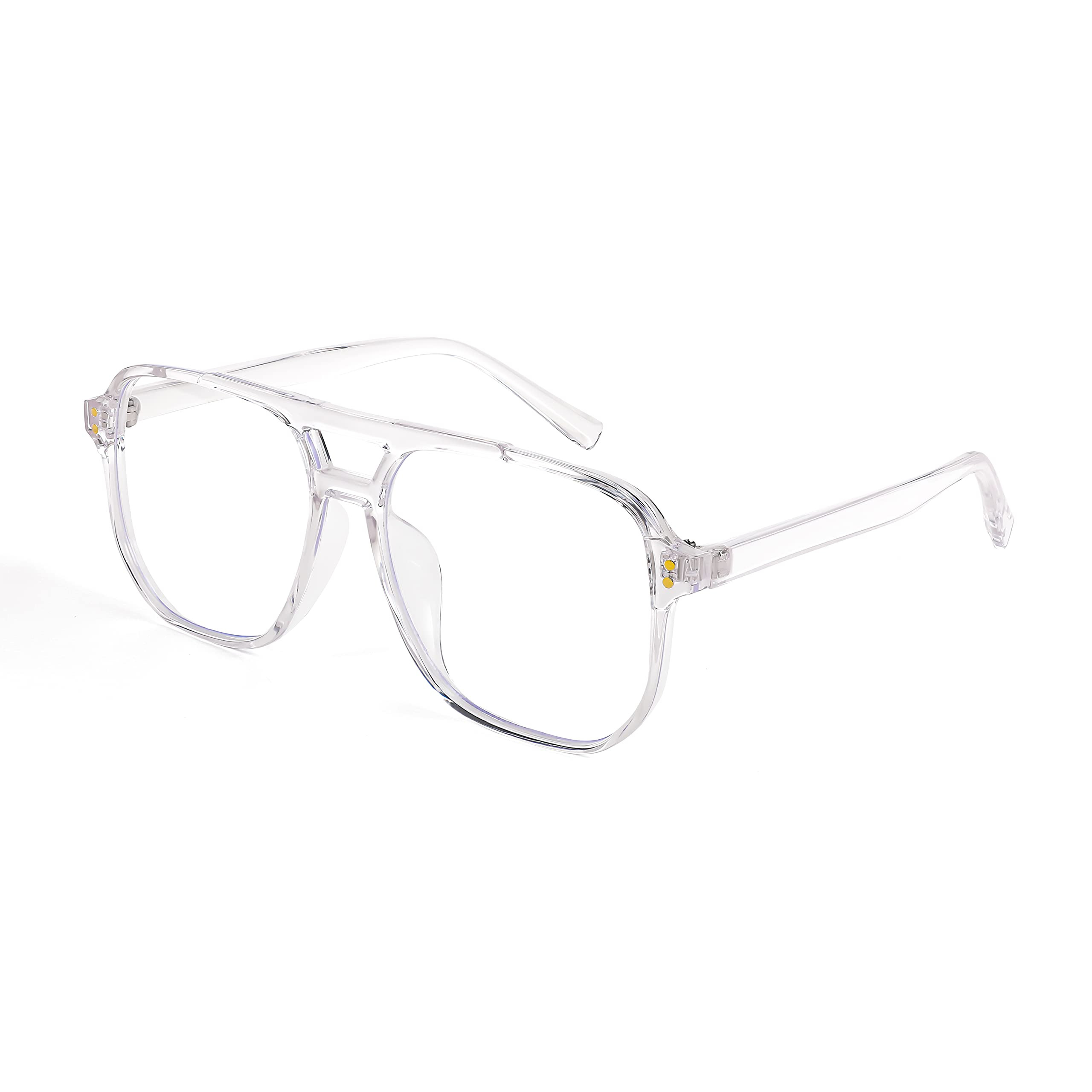 FEISEDY Blue Light Blocking Glasses Fake Nerd Clear Square Computer Lightweight Pilot Glasses Fra... | Amazon (US)