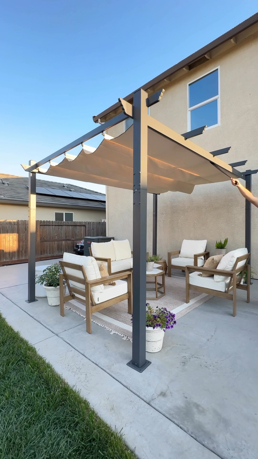 Looking for a great shade solution?

Comment “pergola” for the link 🔗 or click the link in Bio. 

Elevate your outdoor space with the Purple Leaf Outdoor Pergola featuring a Retractable Canopy! This impressive pergola offers top-notch quality, durability, and a sleek, modern aesthetic.

I’ve spent countless afternoons relaxing under mine, sipping coffee and enjoying the gentle breeze!

Made from high-quality powder-coated aluminum, this pergola is built to last and easy to care for. Its elegant gray finish and stylish post design create a stunning focal point.

Don’t wait—click the link in my bio to upgrade your backyard today!

#LTKHome #LTKSaleAlert #LTKSeasonal